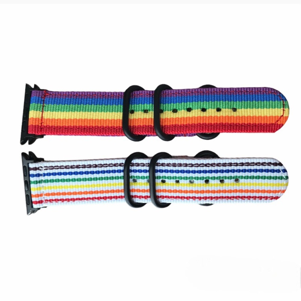Apple Watch Rainbow Band Women Men 6 5 4 3 SE